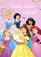 Back to school kaart Disney prinsessen